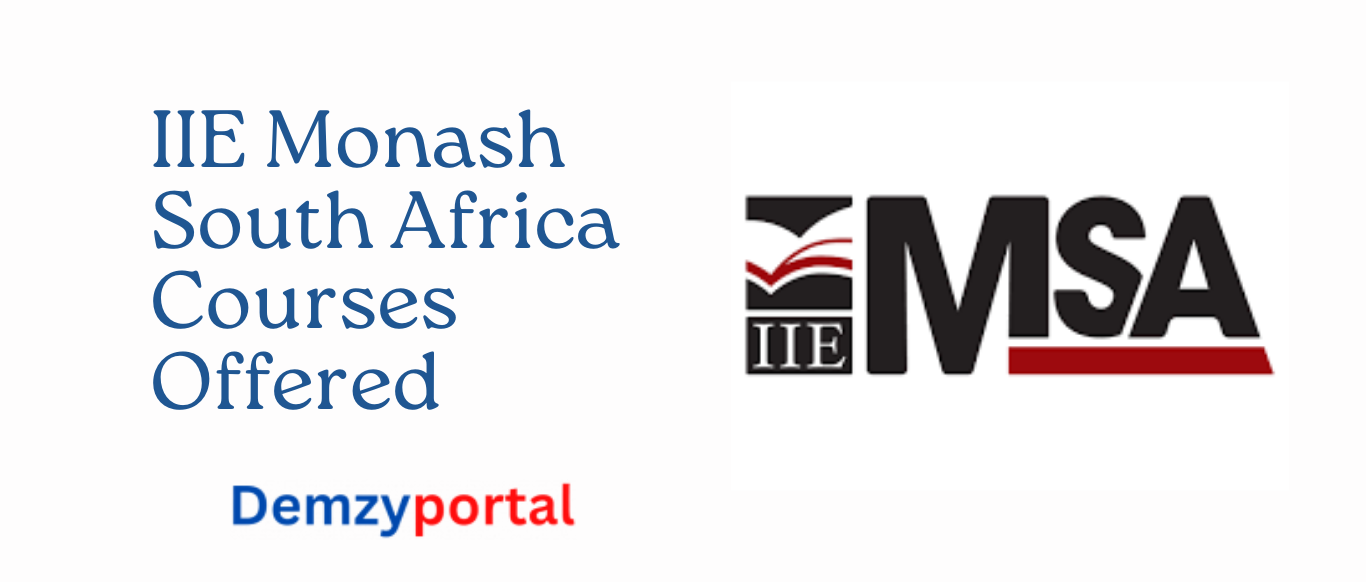 IIE Monash South Africa Courses Offered