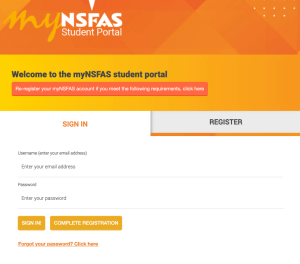 Change Email Address For NSFAS