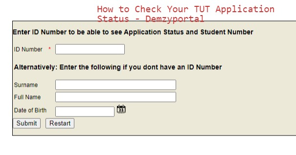 How to Check Your TUT Application Status 2023