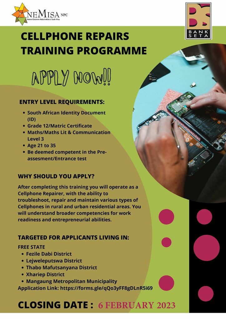 Youth Cellphone Repairs Training Programme
